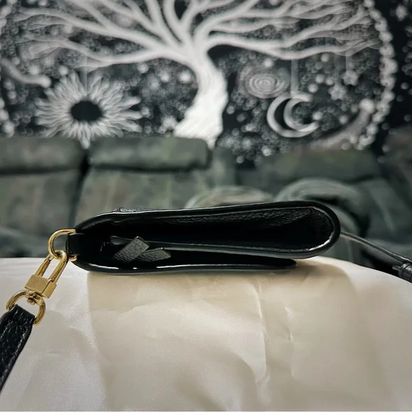 Vintage style Tory Burch small crossbody Bag Black Leather - Picture 13 of 17